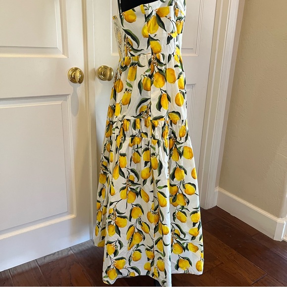 J. Crew Lemon Pattern Midi Dress - Picture 6 of 16